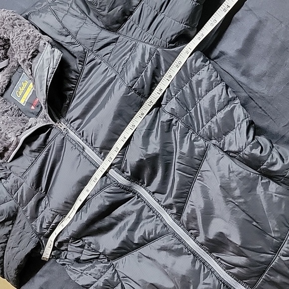 Cabela's Puffer Water Resistant Primaloft Faux Fur Lined Lightweight Size Large - Picture 11 of 15